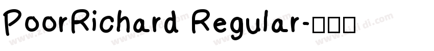 PoorRichard Regular字体转换